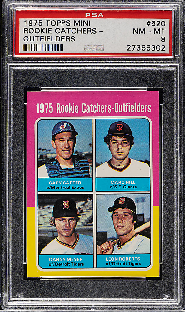 1975 Topps Mini #620 Gary Carter Rookie PSA NM-MT 8