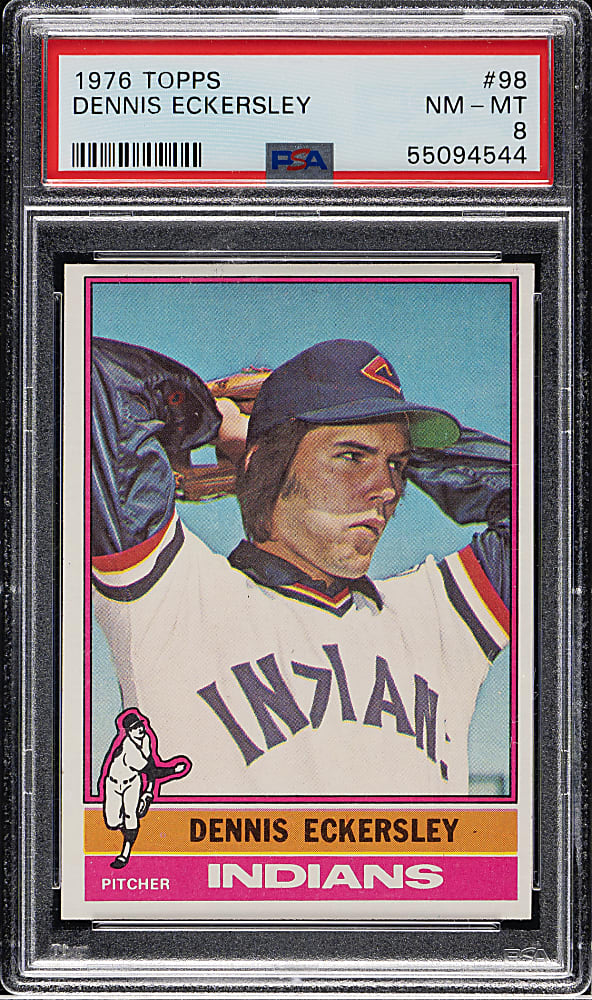 1976 Topps #98 Dennis Eckersley Rookie PSA NM-MT 8