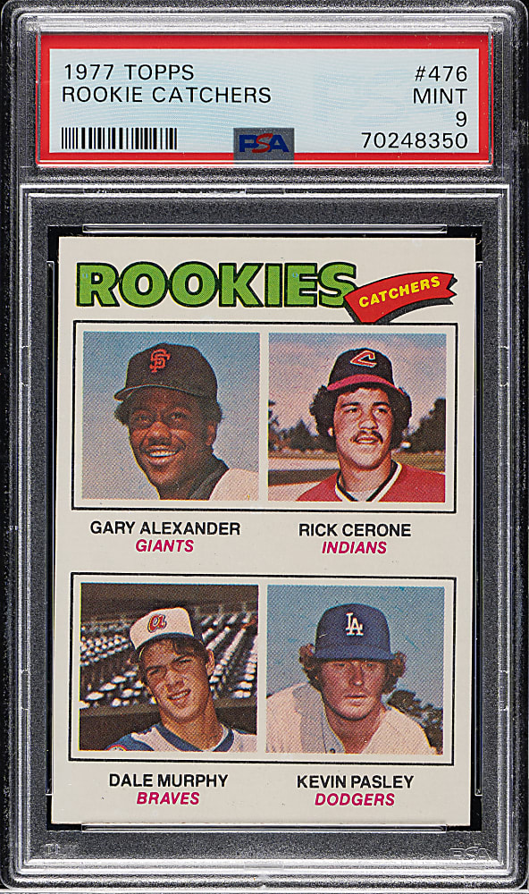 1977 Topps #476 Dale Murphy Rookie PSA MINT 9