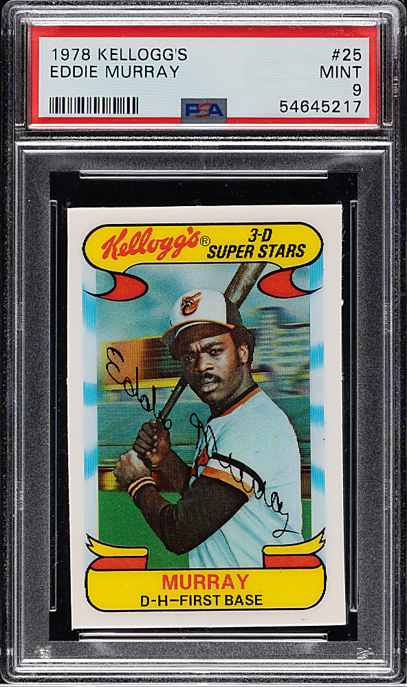 1978 Kellogg's #25 Eddie Murray Rookie PSA MINT 9
