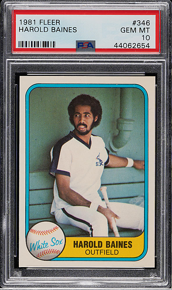 1981 Fleer #346 Harold Baines Rookie PSA GEM MINT 10