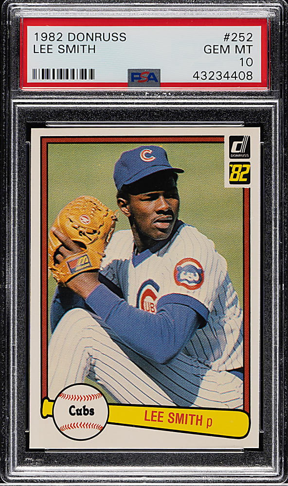 1982 Donruss #252 Lee Smith Rookie PSA GEM MINT 10