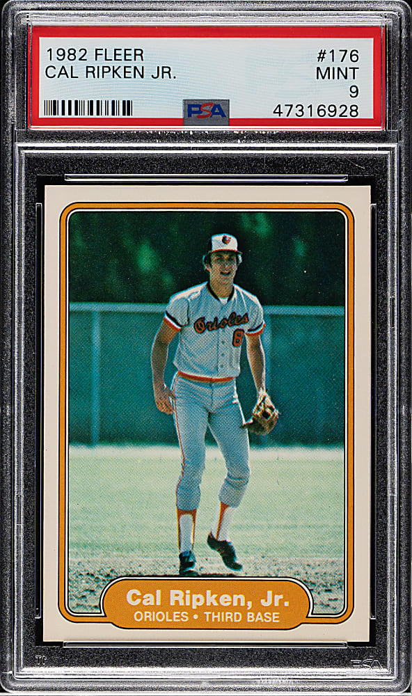 1982 Fleer #176 Cal Ripken Jr. Rookie PSA MINT 9
