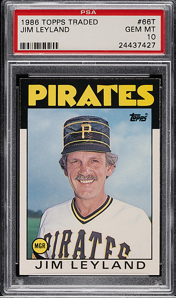 1986 Topps Traded #66T Jim Leyland PSA GEM MINT 10