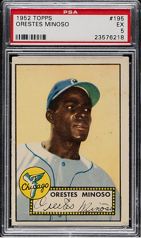 1952 Topps #195 Orestes Minoso Rookie PSA EX 5