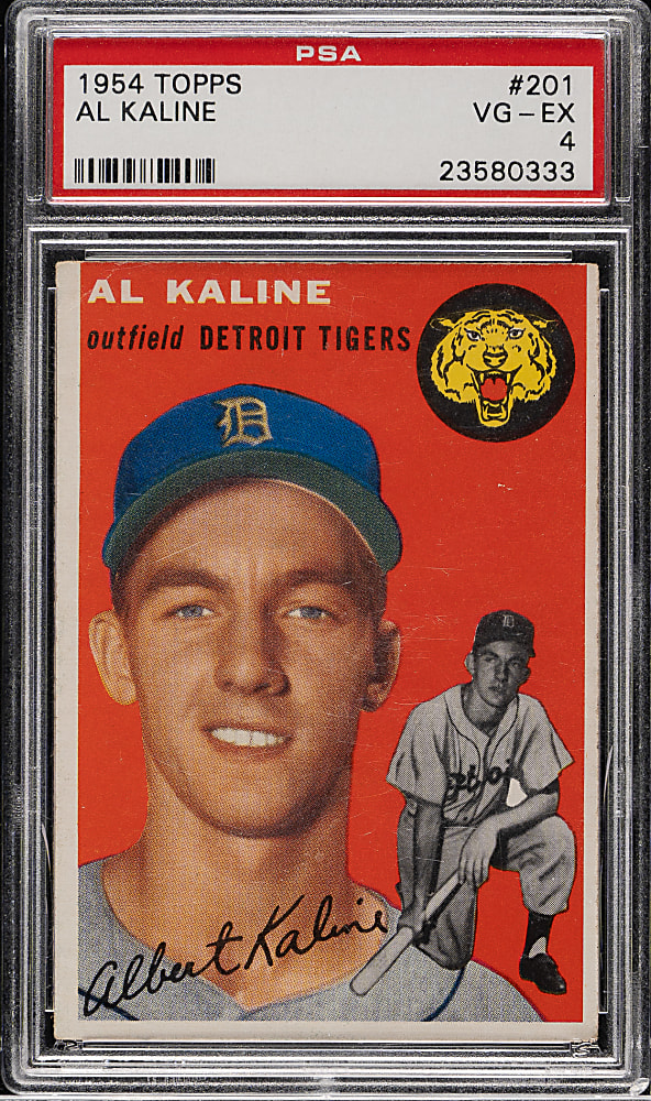 1954 Topps #201 Al Kaline Rookie PSA VG-EX 4