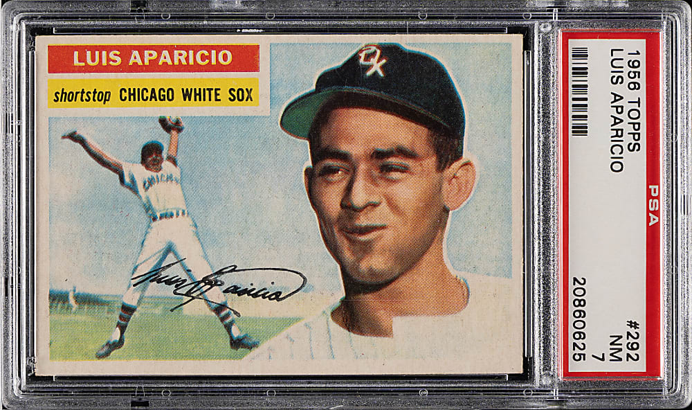 1956 Topps #292 Luis Aparicio Rookie PSA NM 7