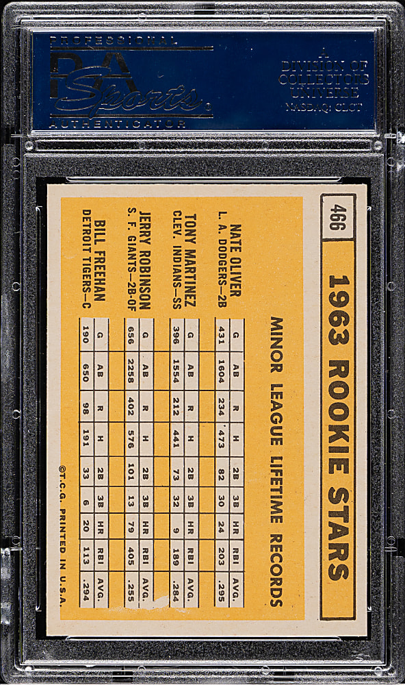 1963 Topps #466 Bill Freehan Rookie PSA NM-MT+ 8.5