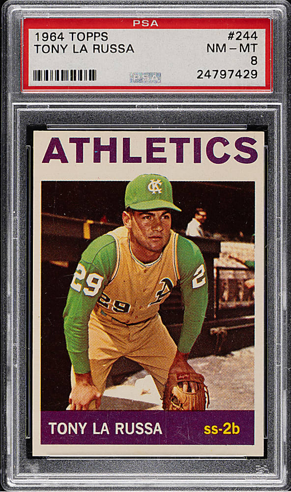 1964 Topps #244 Tony LaRussa Rookie PSA NM-MT 8