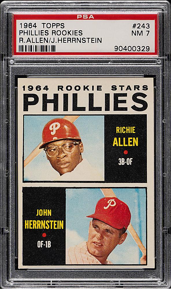 1964 Topps #243 Dick Allen Rookie PSA NM 7