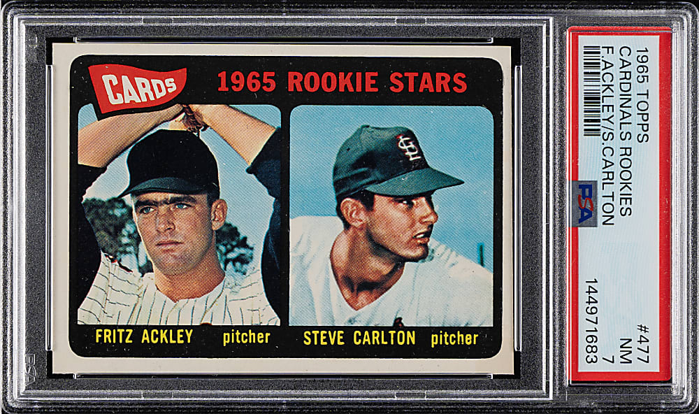1965 Topps #477 Steve Carlton Rookie PSA NM 7