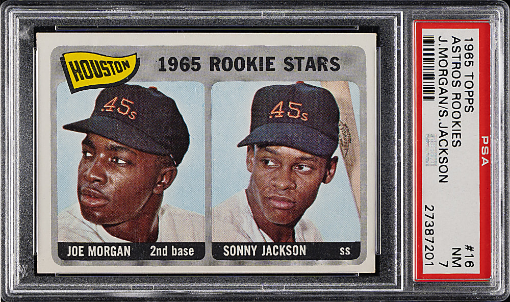 1965 Topps #16 Joe Morgan Rookie PSA NM 7