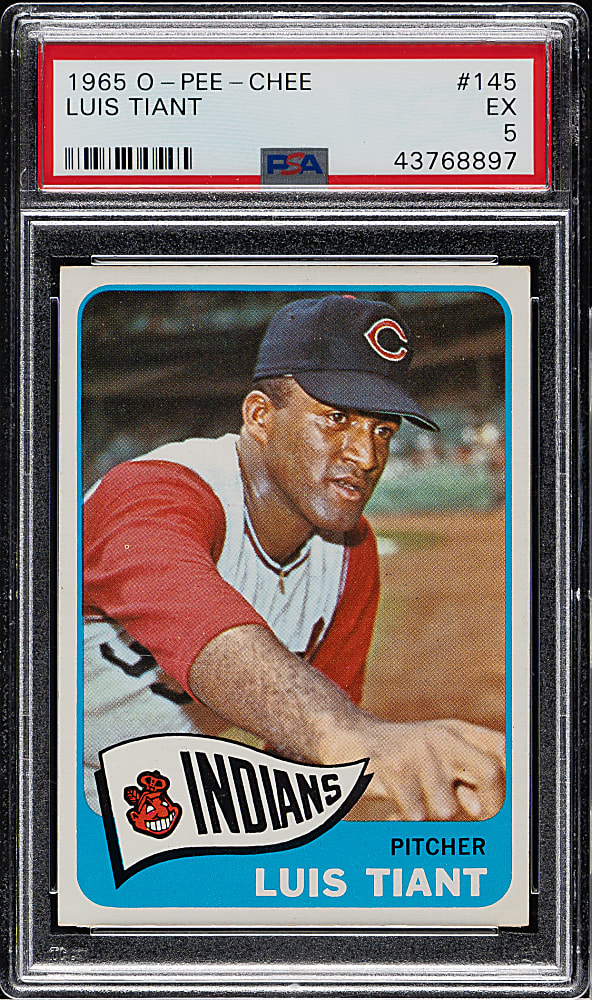 1965 O-Pee-Chee #145 Luis Tiant Rookie PSA EX 5