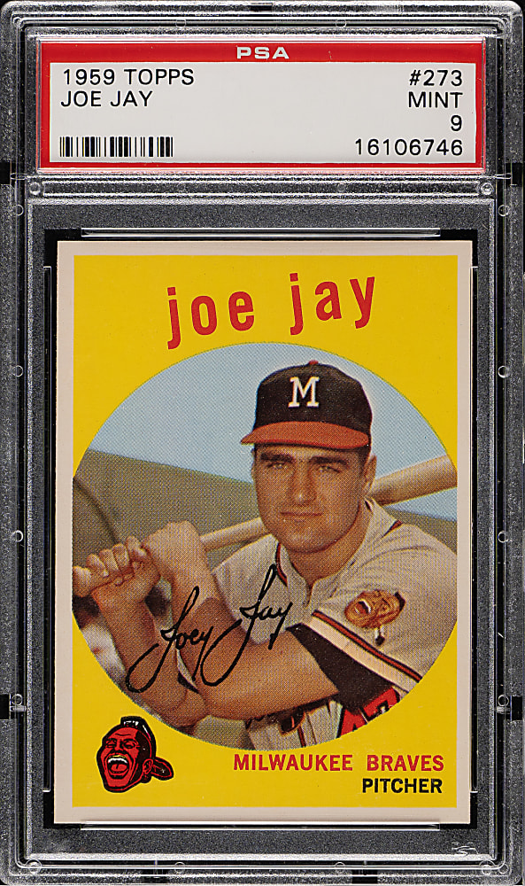 1959 Topps #273 Joe Jay PSA MINT 9