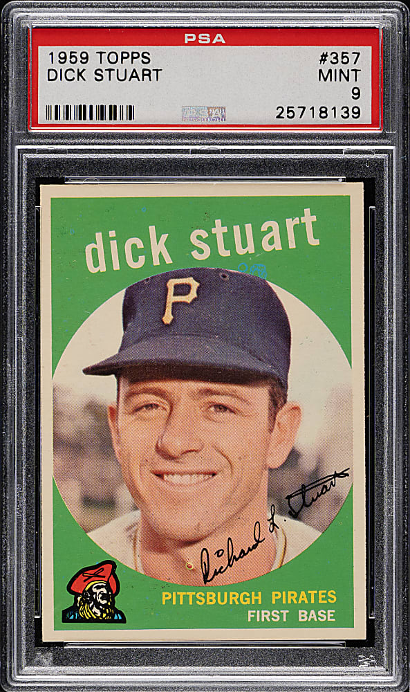 1959 Topps #357 Dick Stuart PSA MINT 9 - Highest Graded!
