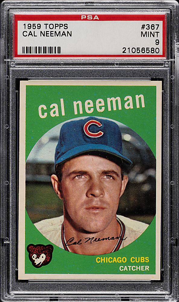 1959 Topps #367 Cal Neeman PSA MINT 9 - Highest Graded!
