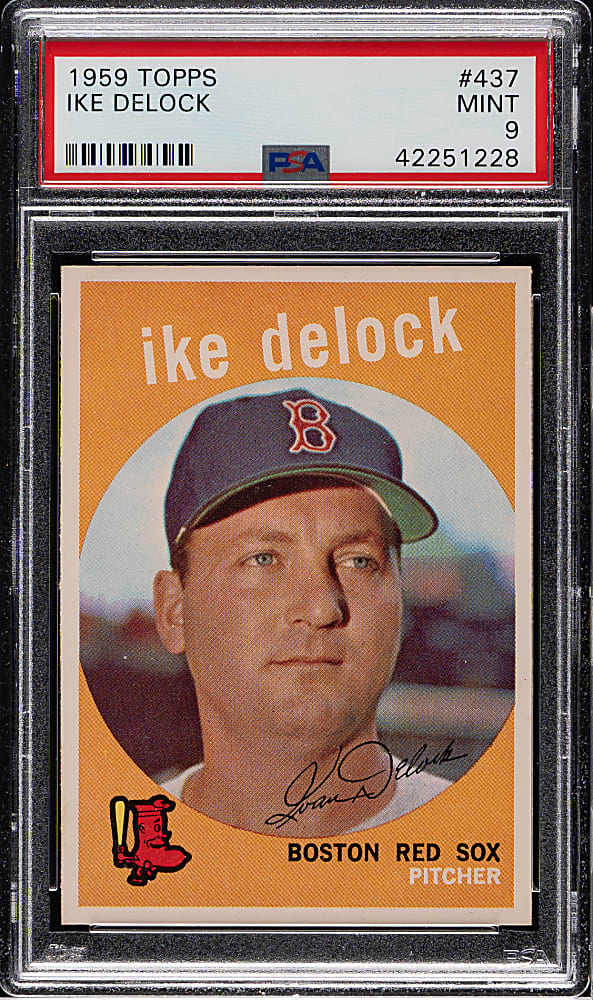 1959 Topps #437 Ike Delock PSA MINT 9