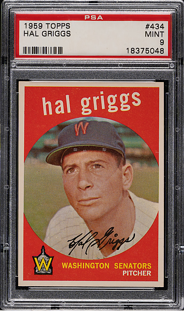 1959 Topps #434 Hal Griggs PSA MINT 9