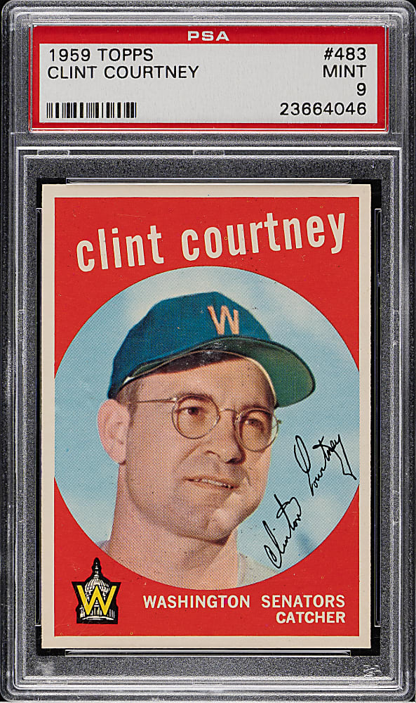 1959 Topps #483 Clint Courtney PSA MINT 9
