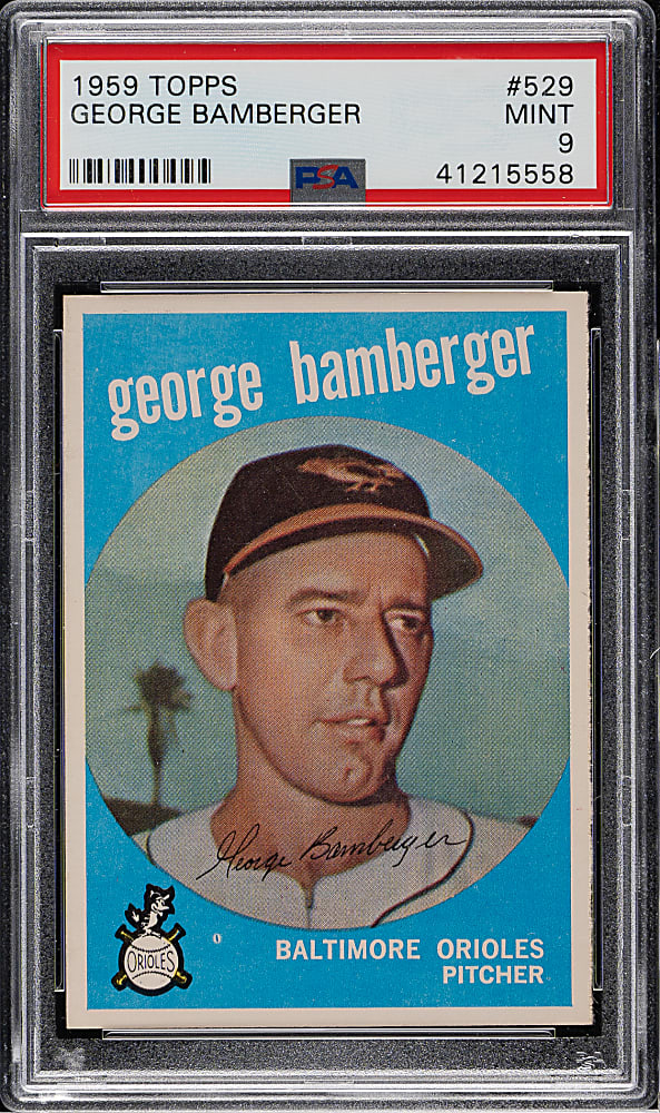 1959 Topps #529 George Bamberger PSA MINT 9