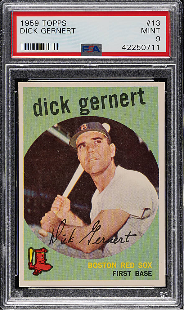 1959 Topps #13 Dick Gernert PSA MINT 9