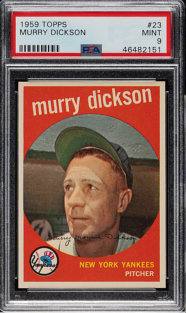 1959 Topps #23 Murry Dickson PSA MINT 9