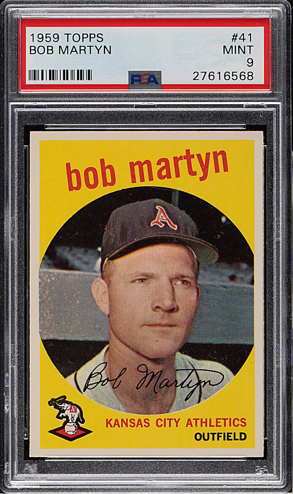 1959 Topps #41 Bob Martyn PSA MINT 9