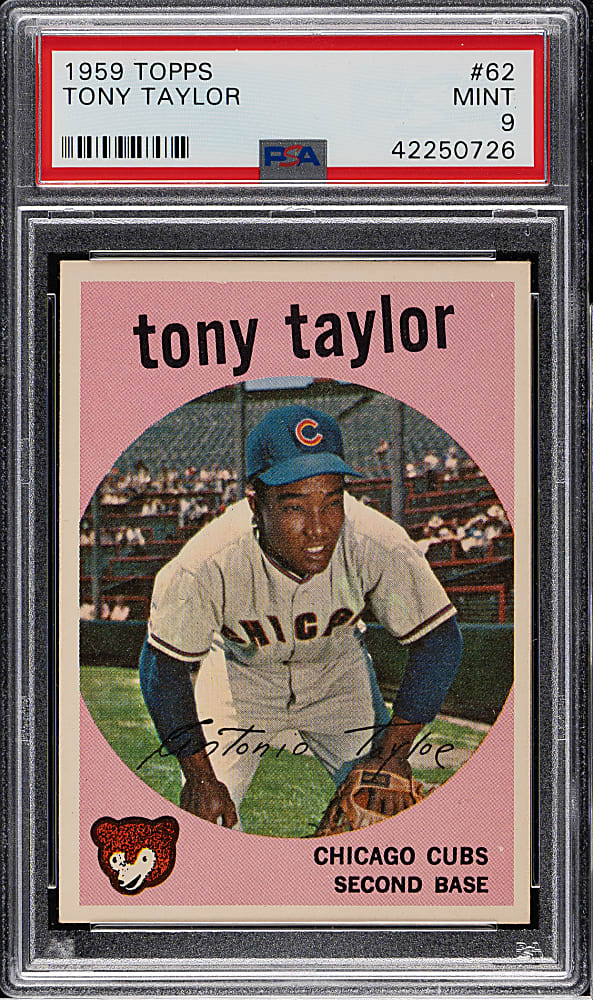 1959 Topps #62 Tony Taylor PSA MINT 9