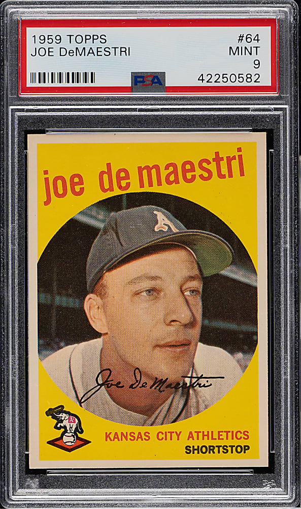 1959 Topps #64 Joe DeMaestri PSA MINT 9