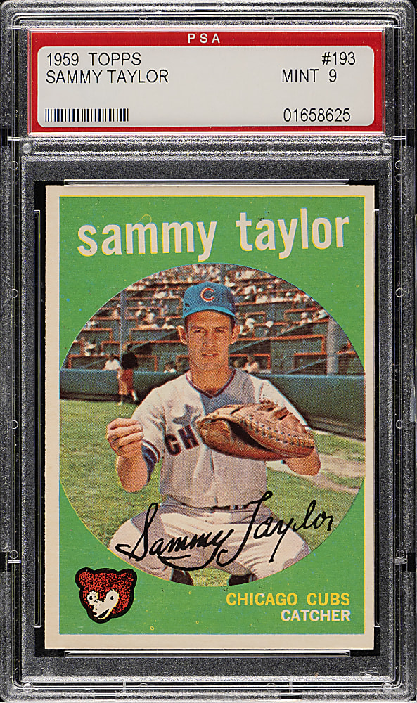 1959 Topps #193 Sammy Taylor PSA MINT 9 - Highest Graded!