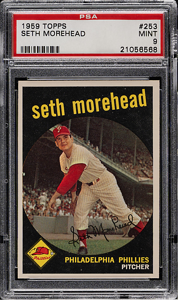 1959 Topps #253 Seth Morehead PSA MINT 9