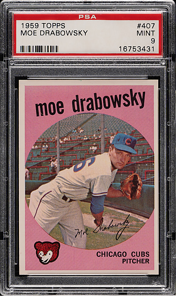 1959 Topps #407 Moe Drabowsky PSA MINT 9