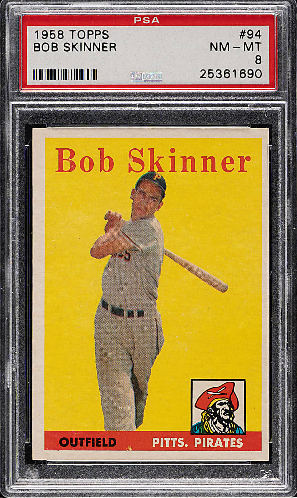 1958 Topps #94 Bob Skinner PSA NM-MT 8