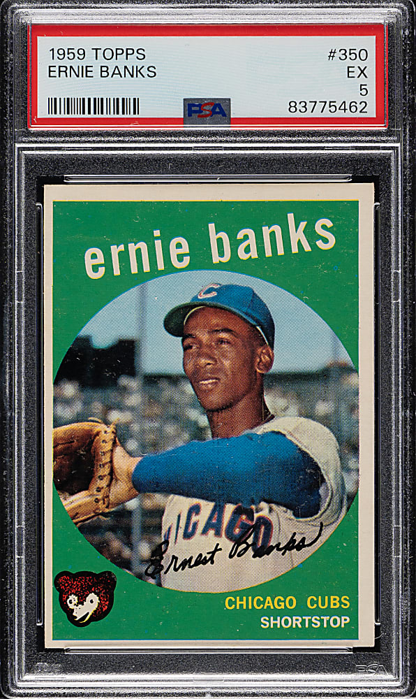 1959 Topps #350 Ernie Banks PSA EX 5
