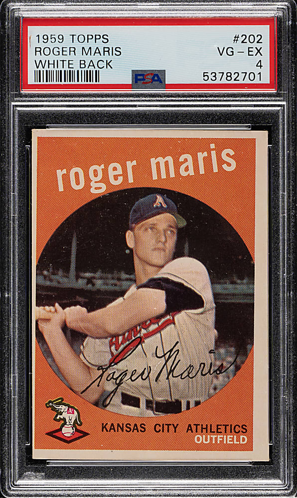 1959 Topps #202 Roger Maris PSA VG-EX 4