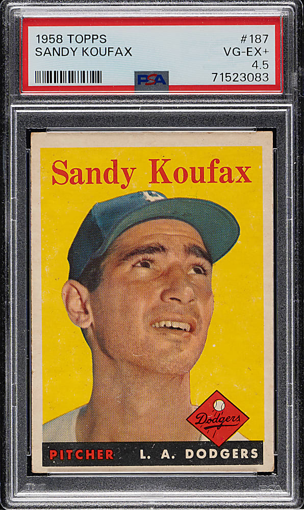 1958 Topps #187 Sandy Koufax PSA VG-EX+ 4.5