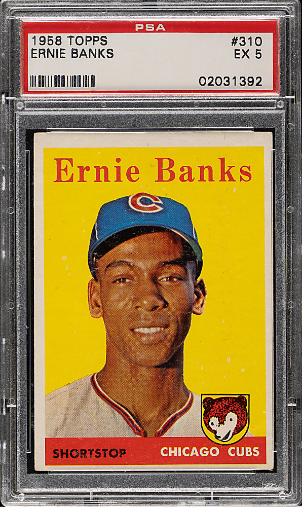 1958 Topps #310 Ernie Banks PSA EX 5