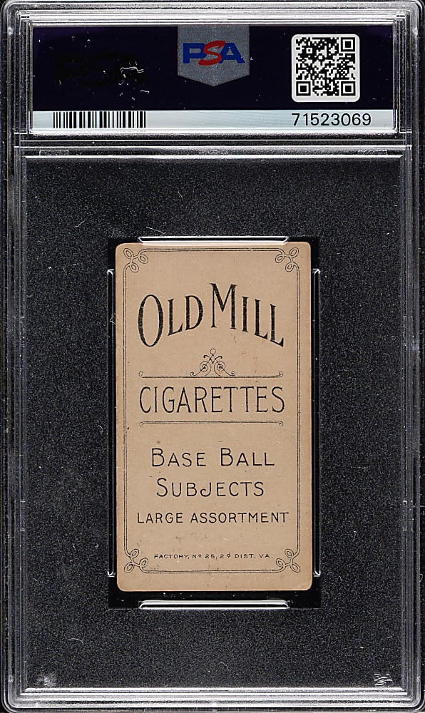 1909-1911 T206 White Border Heinie Berger PSA GOOD+ 2.5 - Old Mill Back