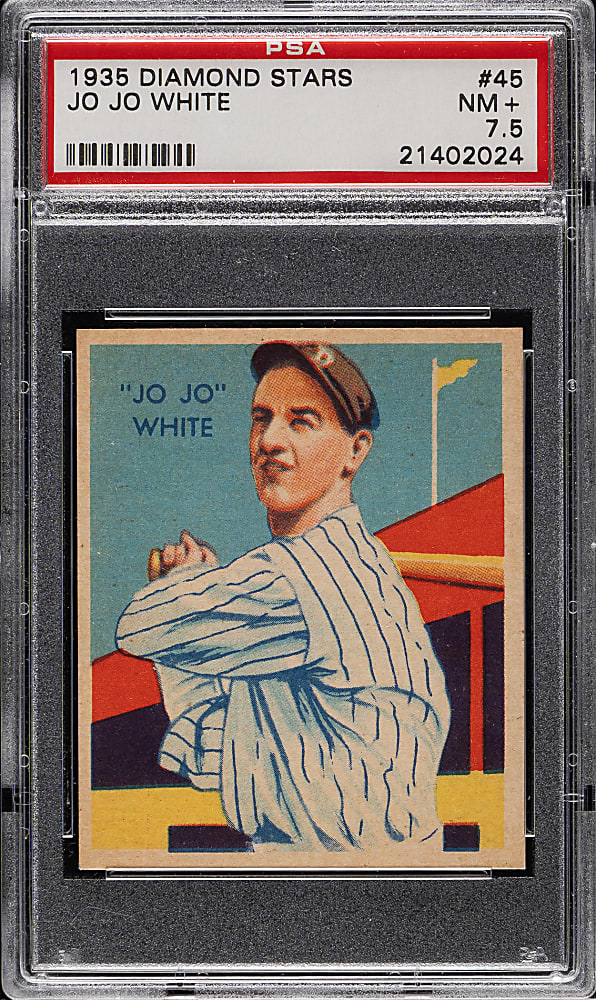 1934-1936 R327 Diamond Stars #45 Jo Jo White PSA NM+ 7.5