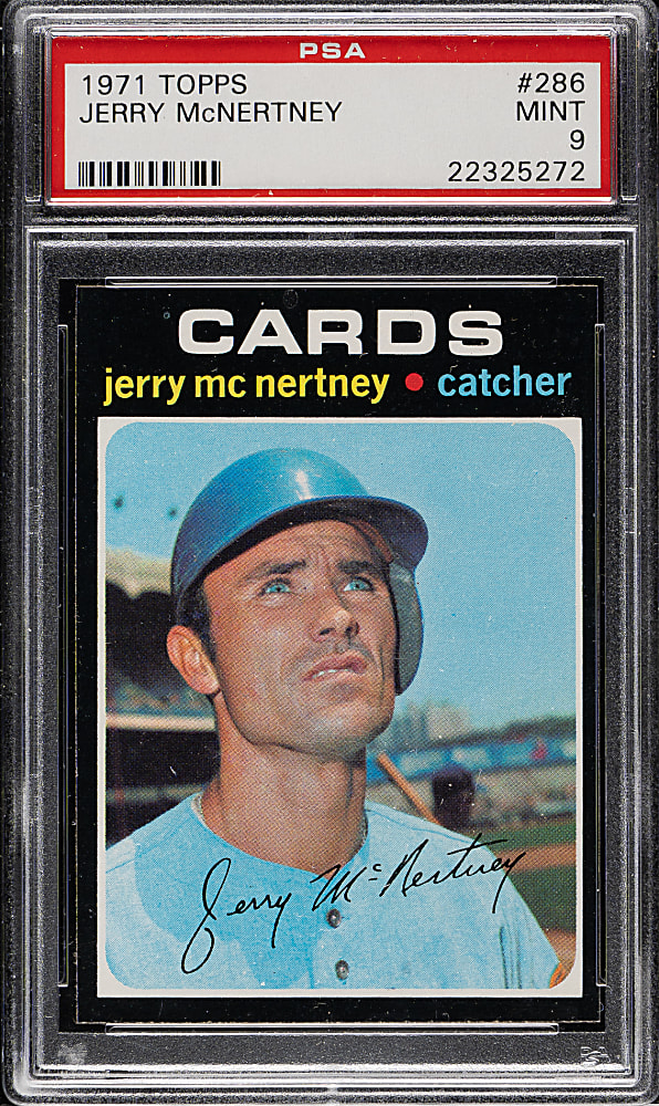 1971 Topps #286 Jerry McNertney PSA MINT 9