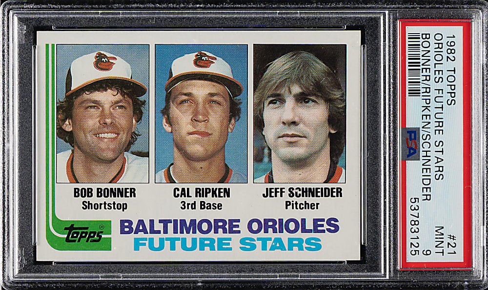 1982 Topps #21 Cal Ripken Jr. Rookie PSA MINT 9