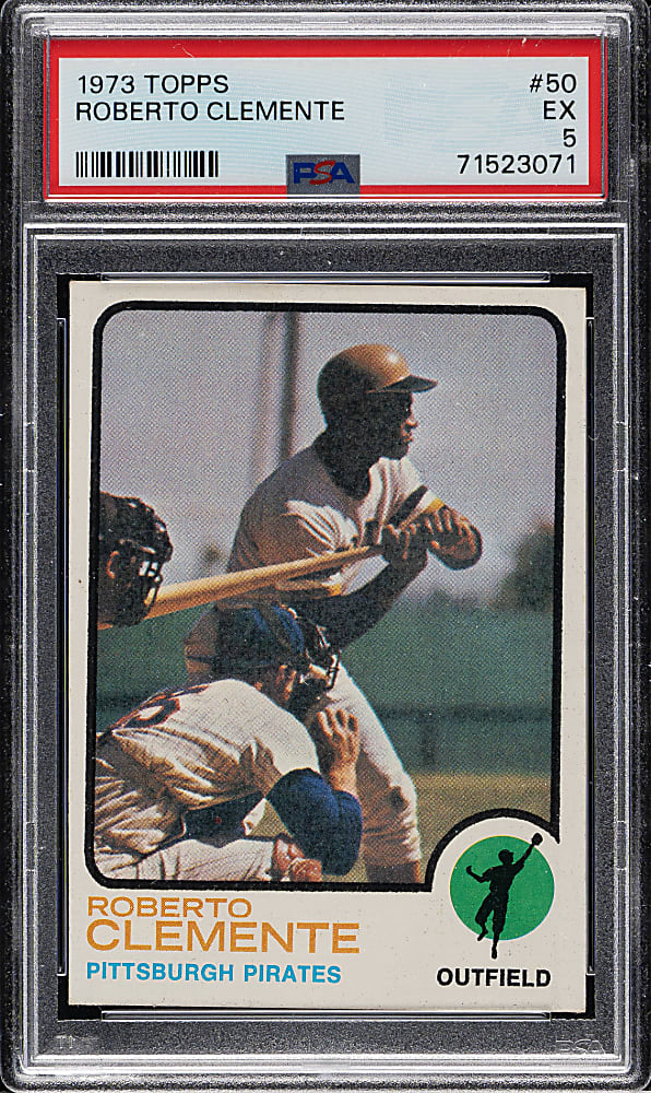 1973 Topps #50 Roberto Clemente PSA EX 5