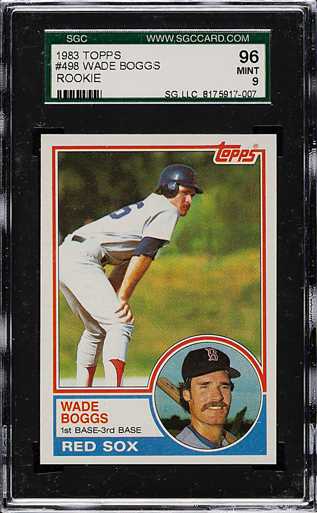 1983 Topps #498 Wade Boggs Rookie SGC MINT 96