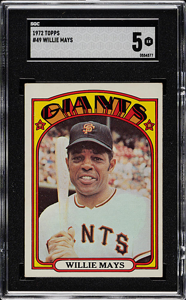 1972 Topps #49 Willie Mays SGC EX 5