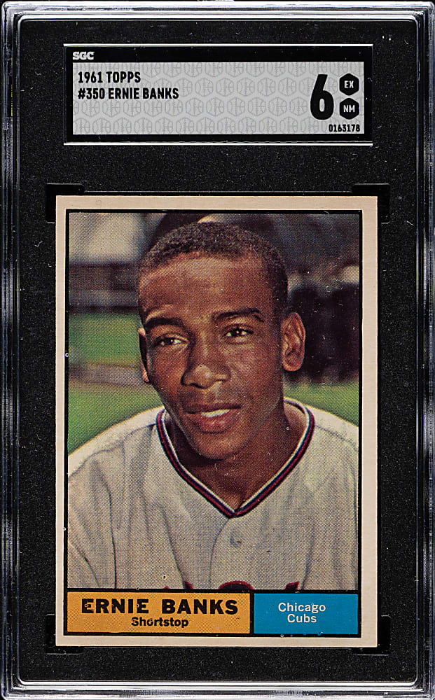 1961 Topps #350 Ernie Banks SGC EX/NM 6