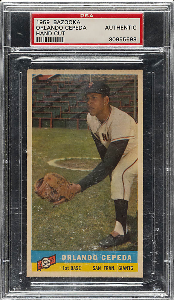 1959 Bazooka Orlando Cepeda PSA Authentic