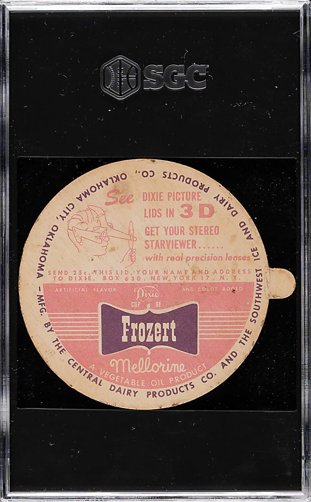 1954 Dixie Lids Richie Asburn SGC GOOD+ 2.5 - Frozert