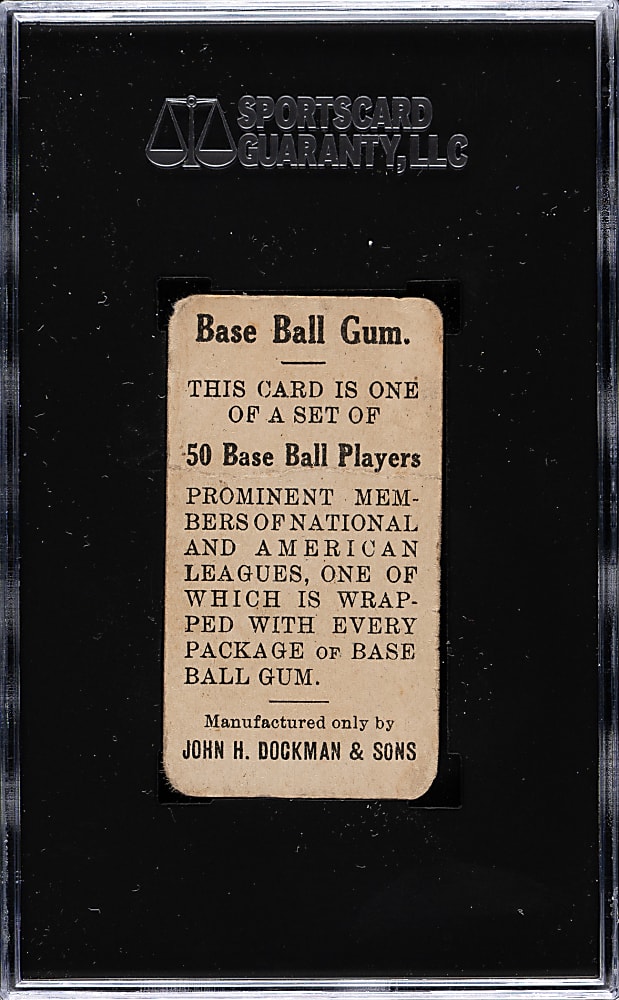 1909 E92 Dockman & Sons Frank Chance SGC POOR 1