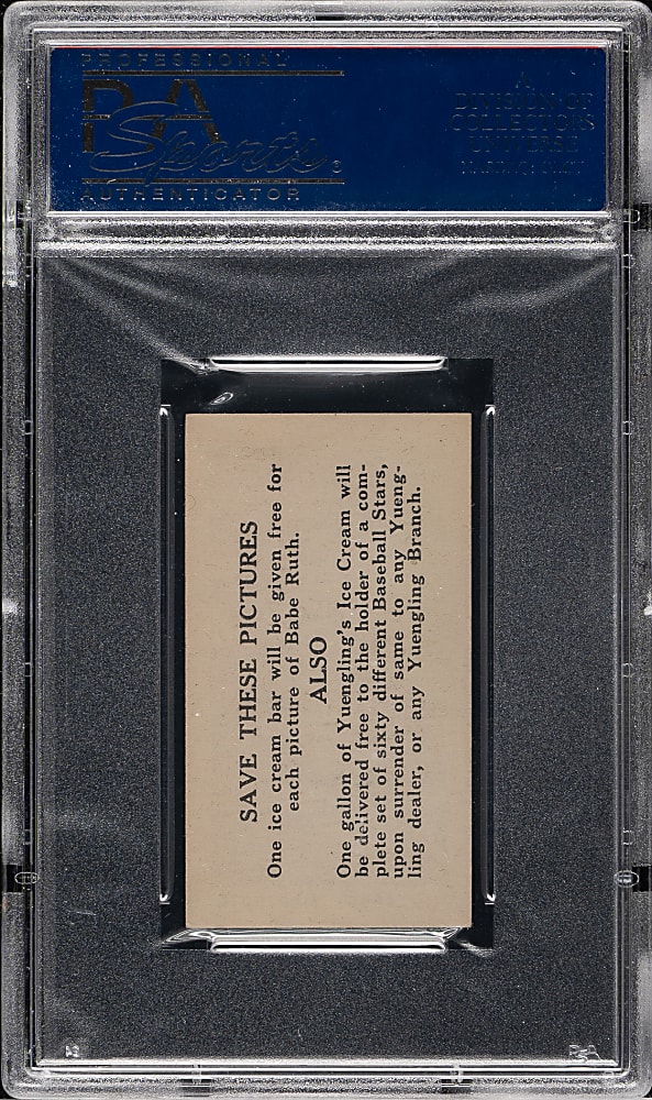1928 F50 Yuengling's Ice Cream #5 Gabby Hartnett PSA NM 7