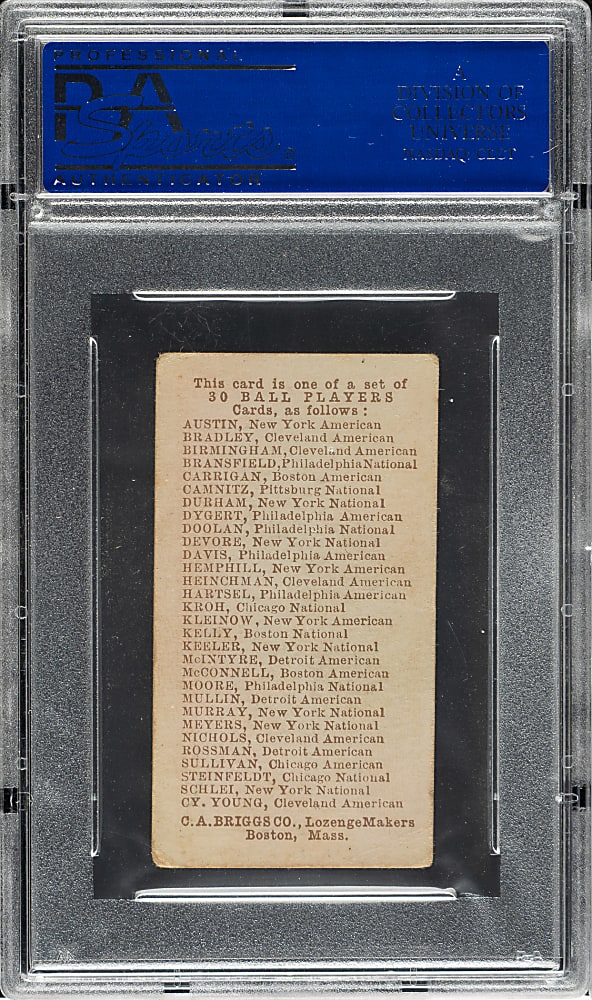 1909-1910 E97 C. A. Briggs Co. Mickey Doolan PSA VG 3